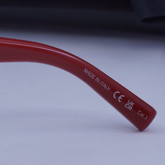 Saint Laurent SL552 010 Cat Eye Sunglasses - Red/Grey - Picture 6 of 11